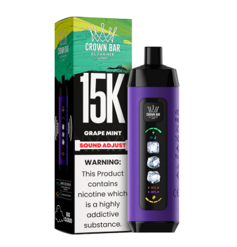 elfbar elfa master akku Crown Bar Alfakher Pro 15K Grape Mint Disposable   