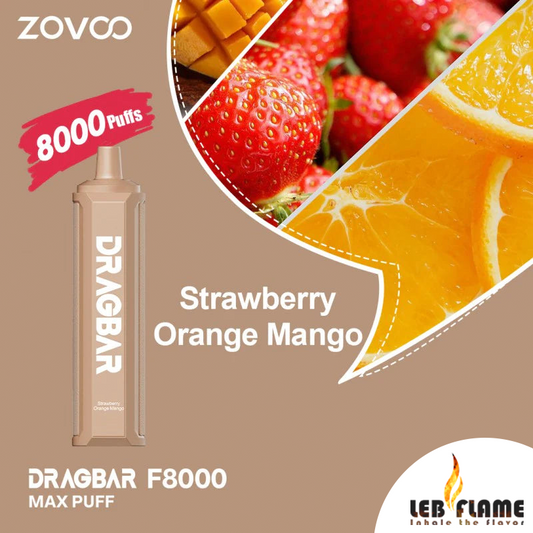 Drag Bar Strawberry Orange Mango - 8000