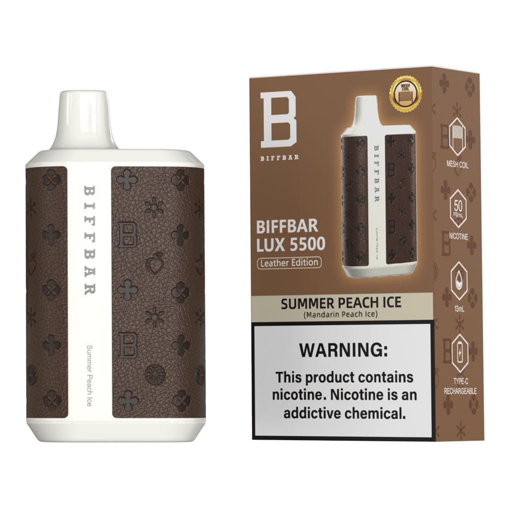 Biff Bar Summer Peach Ice - 5500 Leb Flame Biff Bar Summer Peach Ice - 5500 Leb Flame