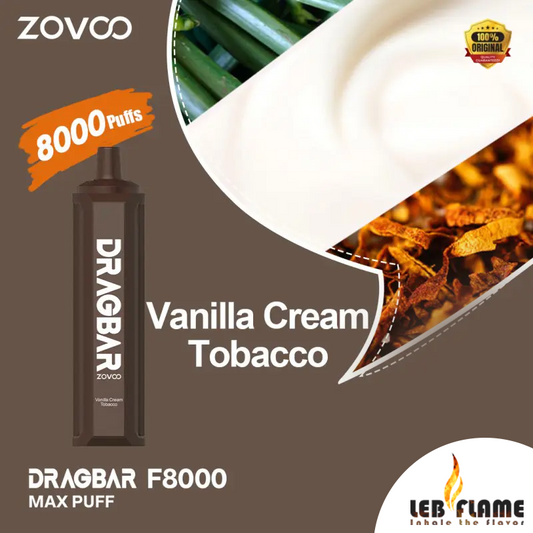 Drag Bar Vanilla Cream Tobacco - 8000
