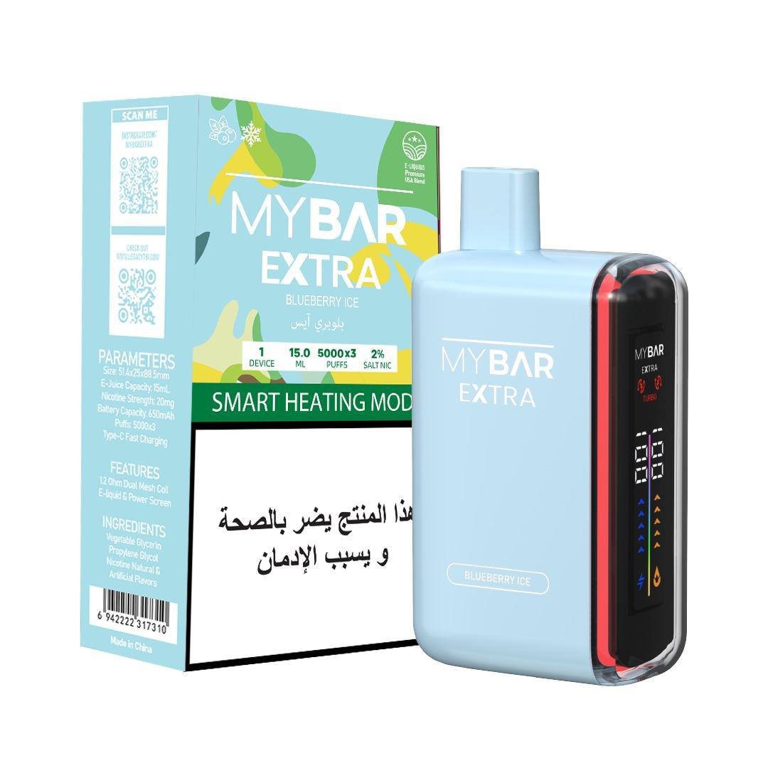MYBAR EXTRA BLUEBERRY ICE Up to 5000X3 Puffs